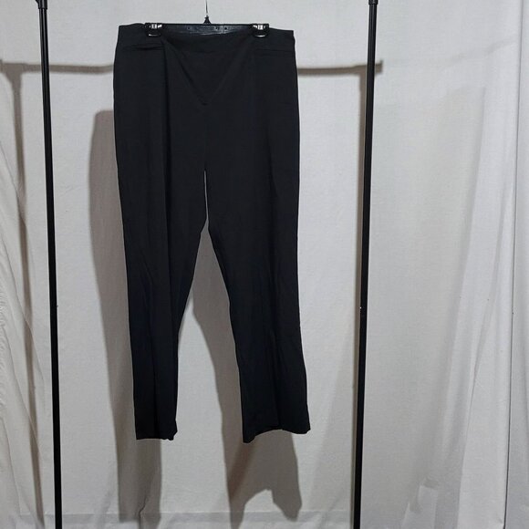 Sigrid Olsen Pants - Sigrid Olsen pants wide leg trousers high waist black plus size 16 neutral new
